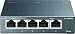 TP-Link TL-SG105 5-Ports Gigabit Netzwerk Switch (bis 2000 MBit/s im Vollduplexmodus, geschirmte RJ-45 Ports, Metallgehäuse, optimiert Datenverkehr, IGMP-Snooping, unmanaged, lüfterlos) blau metallic