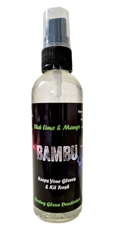 Thai Lime & Mango Antibacterial Boxing Glove Spray 100ml – Antibacterial Odour Eliminator for Boxing, Kickboxing, MMA & Gym Gear – Refreshing Sports Spray – Fights Bacteria - Boxing Gifts