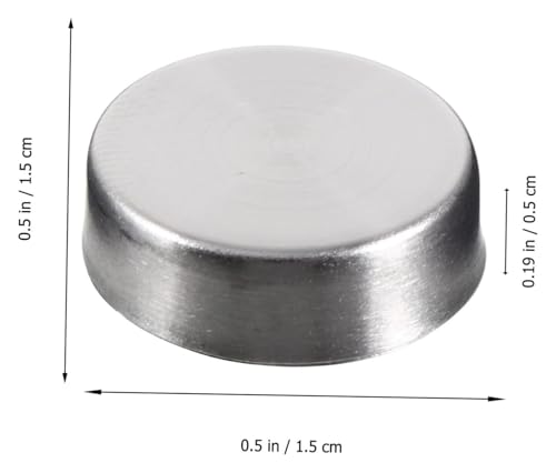Clavos para espejos de acero inoxidable con tapa para fijación en pared, 48 piezas, color plateado miniatura 5