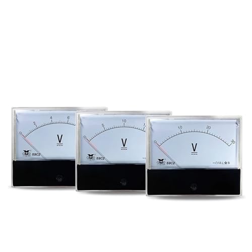 Voltmètre DC 500V 59C2 à aiguille grand format 100x120mm pour tableau