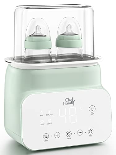 Image of Baby Bottle Warmer, 7 in 1 Fast Bottle Warmer for Breastmilk, Food Heater&Thaw with Timer, Formula Milk Warmer with LCD Display, Accurate Temperature Control, Bottle Warmer for Baby Milk and Formula