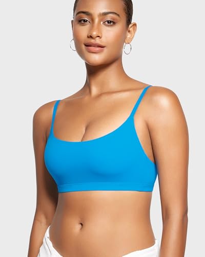 Image of INLYRIC Women's Inbarely Bralettes Cami Bras No Underwire Wireless Seamless Unlined Comfort Sports Bra
