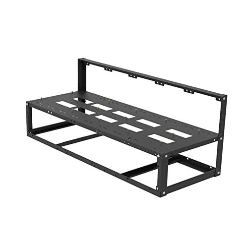 ✫Buon effetto di dissipazione del calore: il nostro telaio per mining rig è progettato da esperti e può essere perfettamente abbinato a schede madri ATX, schede grafiche, ecc. Ha anche 5 slot per ventole di raffreddamento, escluse le ventole, che possono accelerare meglio la convezione e ottenere una migliore dissipazione del calore.