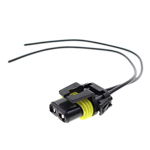 image for MOTOALL Adapter Socket Connector Wiring Harness Female Plug Pigtail Wi