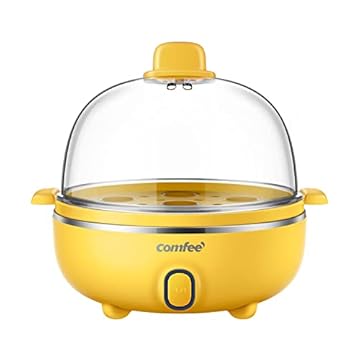 Comfee' Cuociuova MZ-ZG16E101A2, 7 Uova, Capacità 0.3L, Giallo