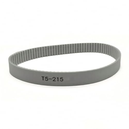PXMEI T5-215 Grey PU T5 215 Timing Belt With Wire Closed Loop Polyurethane Transmission Belt 215mm Length 6mm-50mm Width(Width 5