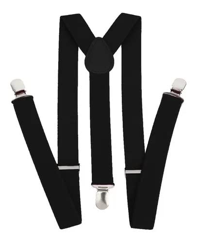 Kit Suspensório + Gravata Borboleta Adulto (Preto)