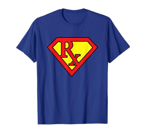 Rx Superhero Pharmacist Pharma Tech Funny Appreciation Gift T-Shirt
