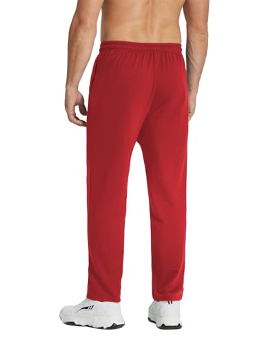 COOFANDY Men's Cotton Sweatpants Open Bottom Lounge Pants Lightweight Casual Jogger Pants with Pockets2