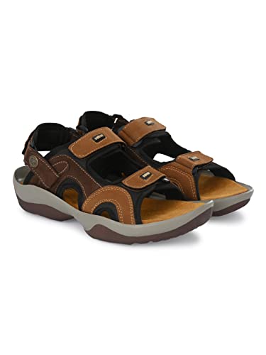 Image of BUCIK Casual Sandal for Men (Brown - Size 10) | Lightweight - Comfortable | BCK10052
