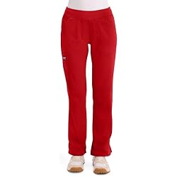 Cherokee Women Scrub Pant with Straight Leg Pull-on Pant Medical Bottom with 4 Pocket & 2-Way Stretch Fabric - WW110