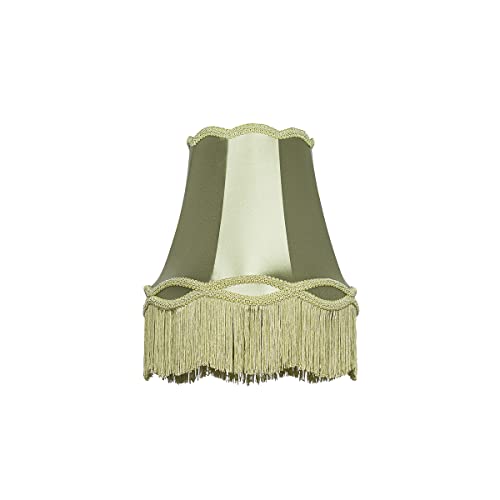Qazqa Retro Lampenschirm - Granny - Grün Rund supports-e27 diameter 30 centimeter