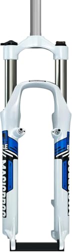 tylxayoxa Horquilla De Suspensión For Bicicleta Montaña 26 Pulgadas, Horquillas Delanteras con Freno Disco/V, Recorrido 100mm, Tubo Recto 1-1/8 '(B)