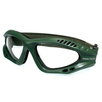 Lunettes de combat 4V2 verres transparents pour vision nocturne et milieux boisés