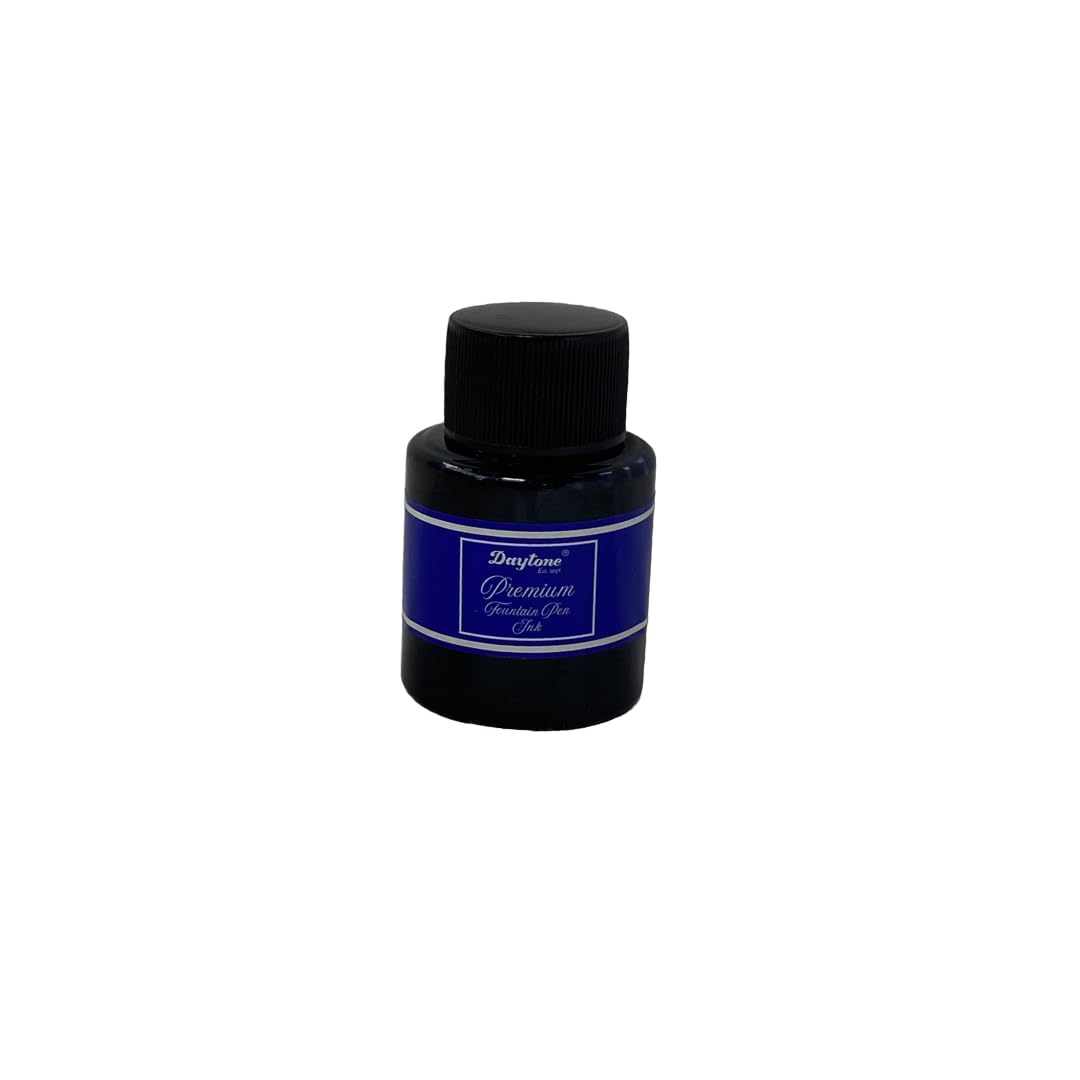 Daytone Premium Fountain Pen Ink (Blue Black – Iron Gall, 30 ml Bottle)