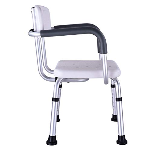 Tabouret de siège de bain réglable anti-glissade pour douche sécurisée