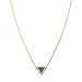 Produktbild KERBHOLZ Holzschmuck  Geometrics Collection Triangle Necklace Damen Halskette mit Dreieck Anhänger, Schmuck aus Naturholz, gold, größenverstellbar (Kettelänge 38 + 5 cm)