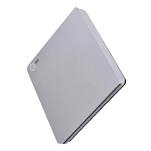 LALAFINA 1set Type-c External DVD Burner Dual Interface DVD Drive for Home Office Use Lightweight Type Recorder Silver