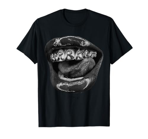 EXTRABRIGHT Grillz T-Shirt, Herren & Damen, Unisex Erwachsene & Kinder, Schwarz, S, Klassisch, Streetwear, Einfarbig, Pull-On, 1 Count, 0 Taschen, Stretchbar, Einzigartiges Design, Frühling & Sommer