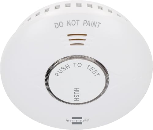 Brennenstuhl Connect Detector de Humo WiFi RM A 3020 con notificación por aplicación (Detector de Humo WiFi con 2 baterías reemplazables Incluidas, Probado según EN 14604)