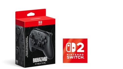 【任天堂純正品】Nintendo Switch 2 Proコントローラー バイオハザード レクイエム エディション 【Amazon.co.jp限定】特典 Nintendo Switch 2 ロゴデザインステッカー 同梱