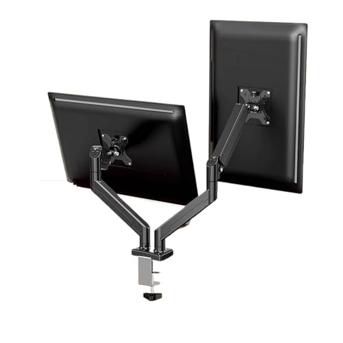 Bras de moniteur articulé double écran pneumatique rotatif