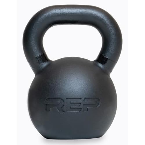 REP Fitness Single Kettlebells 5lb to 50lb Weight Range, Cast Iron, Strength Training, Power Workout Equipment, Home Gym, Free Weights, Dumbbell Alternative, Exercise, Men, Women