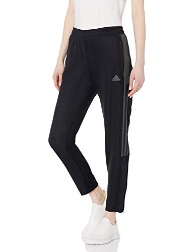 adidas Women's Tiro Track Pants, Black/Dark Grey Heather, Medium