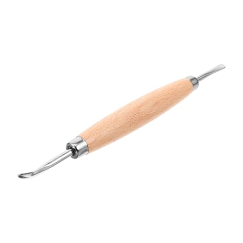 Operitacx 2 Unidades ferramentas de couro artesanais chanfradores de borda de couro materiais para a