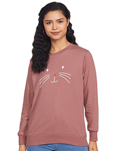 Image of pluss Women Blue Printed Hood(LSWFS8489-CRANBERRYICE)