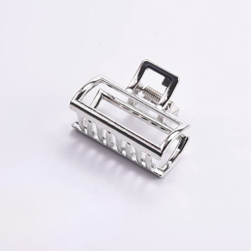 3 Pcs Small Hair Claw Clips Rectangular Metal Hair Clips Women Hair Accessories For Women Girls (Gold, Silver, Black) - Image 3