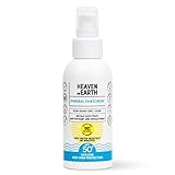 Natural and Vegan SPF 50+ Mineral Sunscreen for Full Body - Water Resistant (80 Minutes), Unscented, Titanium Dioxide FREE - Safe for Newborn and Whole Family - Non-Nano Best Sunscreen,100ml