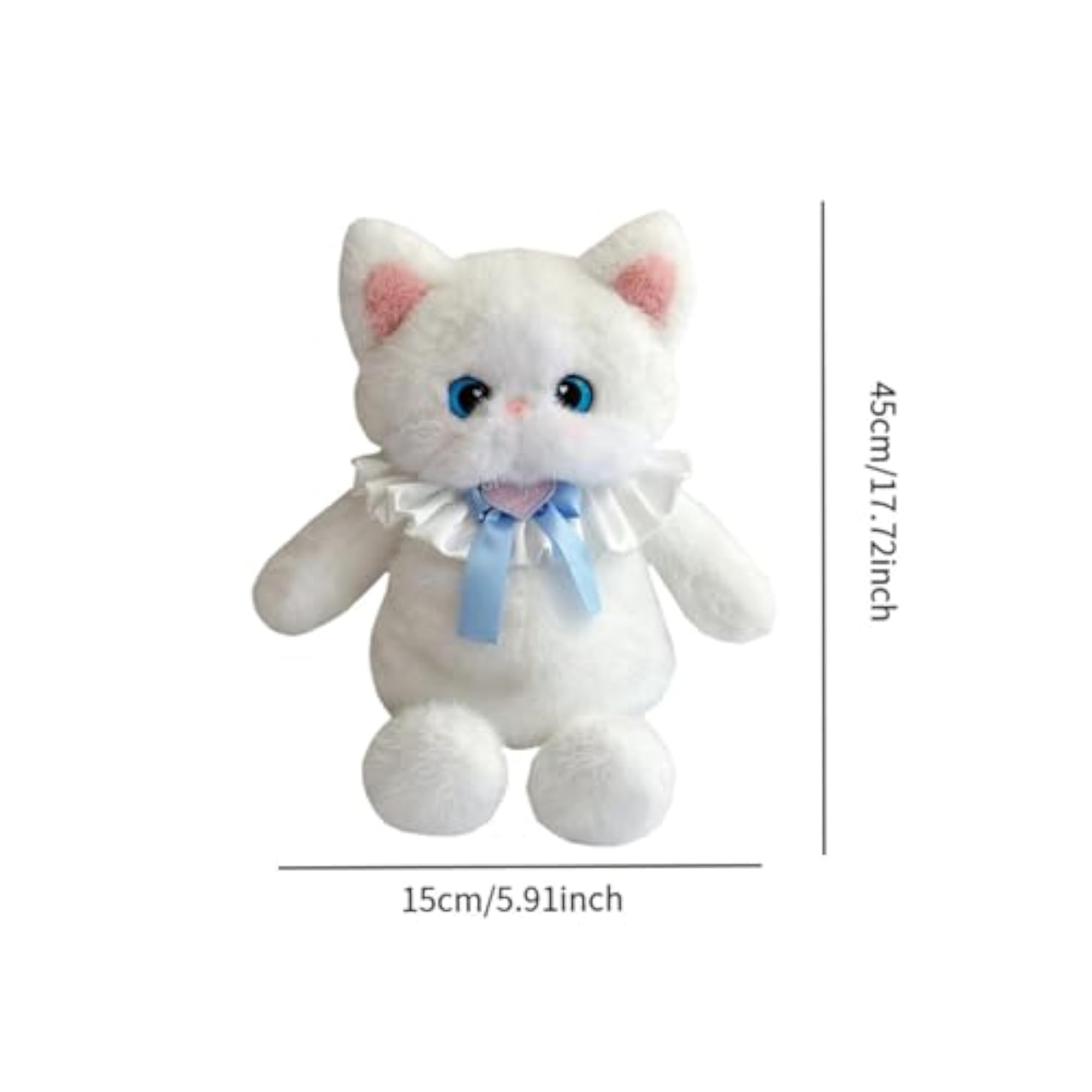 Cute Stuffed Cat Backpack Lovey Soft Travel Daypack