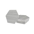 Avant Decor | Peel and Stick Kitchen Backsplash Tiles | Stone Composite Hexagon Wood Grain | Stick On Wall Tiles | Easy DIY Installation | 6” x 6.9” | Single Tile