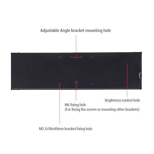 Image of 8.8 Inch IPS LCD Secondary Screen 8.8 inch Screen 480x1920 Resolution Computer Secondary Monitor, PC Case Screen Secondary Screen Computer for CPU GPU Temperature Display PC Case Monitors