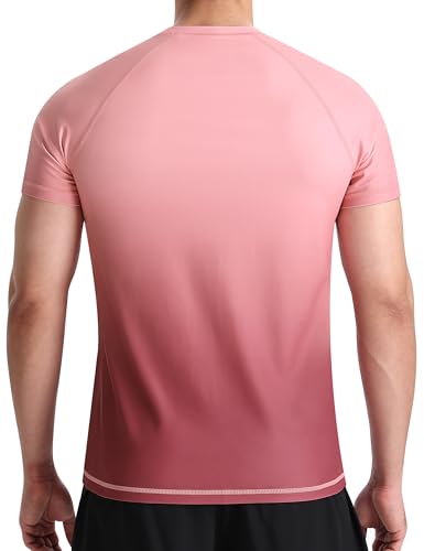 Image of Men's Swim Shirts Rash Guard UPF 50+ UV Sun Protection T-Shirt Quick Dry Fishing Beach T Shirts