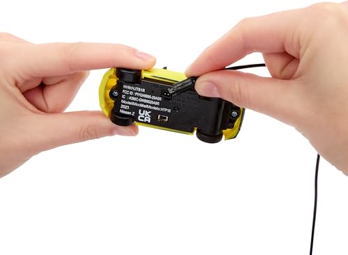 Hot Wheels RC Toy Car, Remote Controlled Nissan Z 1:64 Scale with Controller & USB Cable, Works On & Off Track cc