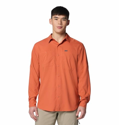 Image of Columbia Men Omni-Shade Silver Ridge Utility Lite Hiking and Trekking Long Sleeve Shirt