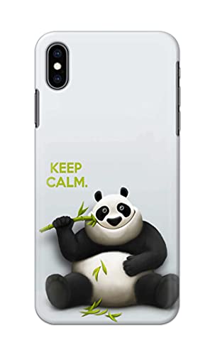 Image of PRINTFIDAA� Printed Hard Back Cover Case for Apple iPhone Xs Max Back Cover (Cartoon Panda) -2808