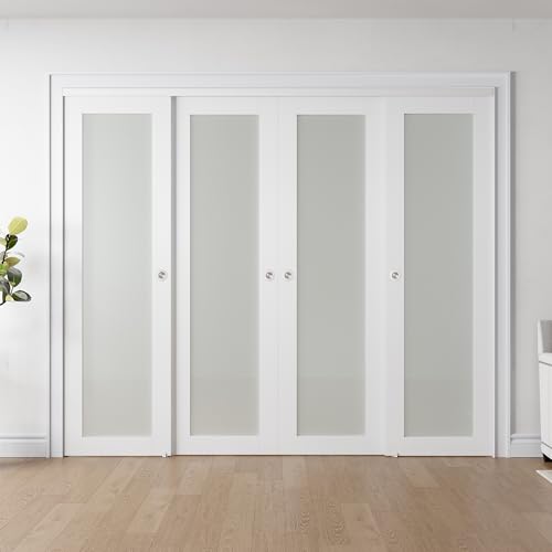 Image of Sliding Closet Door for 96 inch x 80 inch Opening, White