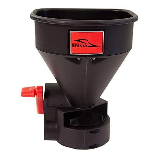 Brinly HHS3-5BH 5lb. All-Season Handheld Spreader with Easy-Fill Design for Seed, Ice Melt, & Fertilizer