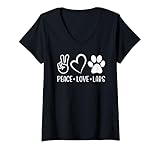 Photo Gallery donna peace love labs funny labrador retriever lab mom maglietta con collo a v Photo Gallery donna peace love labs funny labrador retriever lab mom maglietta con collo a v