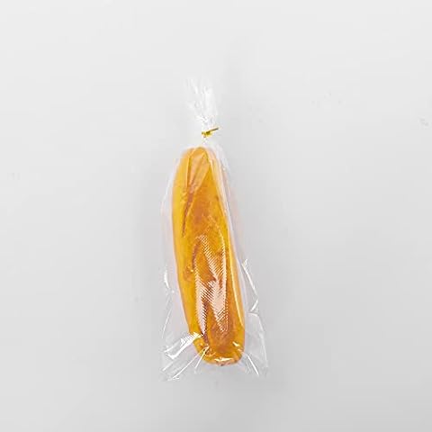 Lesibag 100 Bread Bags with Ties - Vented Micro Perforated Baguettes Bags for Homemade Bread and Bakery Loaf Adjustable Reusable - 6 x 16.5 Inch Cover