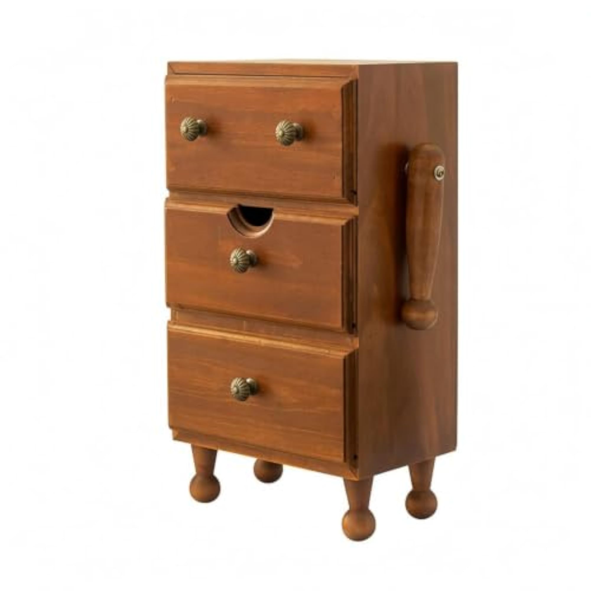 Compact Wood Storage Cabinet, Space-Saving Freestanding Drawer