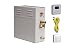 EliteSteam 10 KiloWatt Luxury Home Steam Shower System (Steam Shower Generator, Control, Steam Head, and Cable) (Brushed Nickel Inside Control)