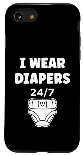 Diaper Minimalist Baby Parent i wear Diapers �X�}�z�P�[�X iPhone SE (2020) / 7 / 8 �p