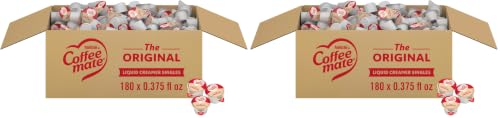 Image of Nestle Coffee mate Coffee Creamer, Original, Liquid Creamer Singles, Non Dairy, No Refrigeration, Box of 180 (Pack of 2)