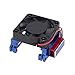 TYEHH Ventilador de refrigeración Radiador de aluminio con disipador de calor de ventilador de refrigeración Compatible con Traxxas Vineon VXL-3S ESC303T06 Barra oblicua 4x4 2wd rc Piezas de reparació