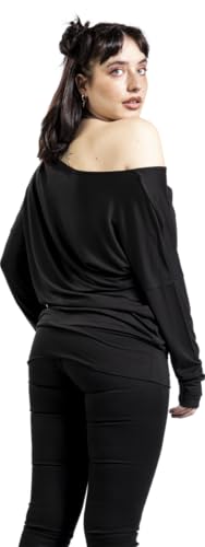 Maglia Maniche Lunghe Di Full Volume By Emp - Music And Roses - S A Xxl - Donna - Nero - 6