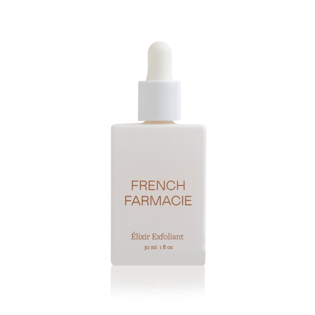 French Farmacie Élixir Exfoliant | Tratamiento Exfoliante Facial Vegano con AHA y Enzimas | Peeling Facial con Antioxidantes, Vitaminas y Ácidos Grasos | Sérum Exfoliante Tez Más Brillante y Suave
